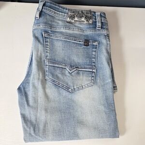 Buffalo David Bitton Men’s Light Blue Slim Straight Jeans